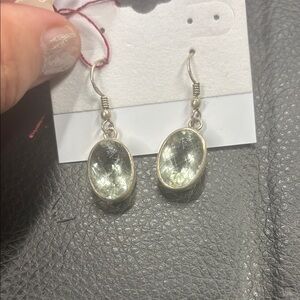 Elegant Sterling silver and genuine parosolite stones